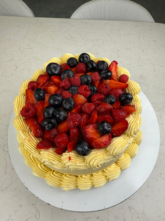 Mixed berries tall layer shortcake