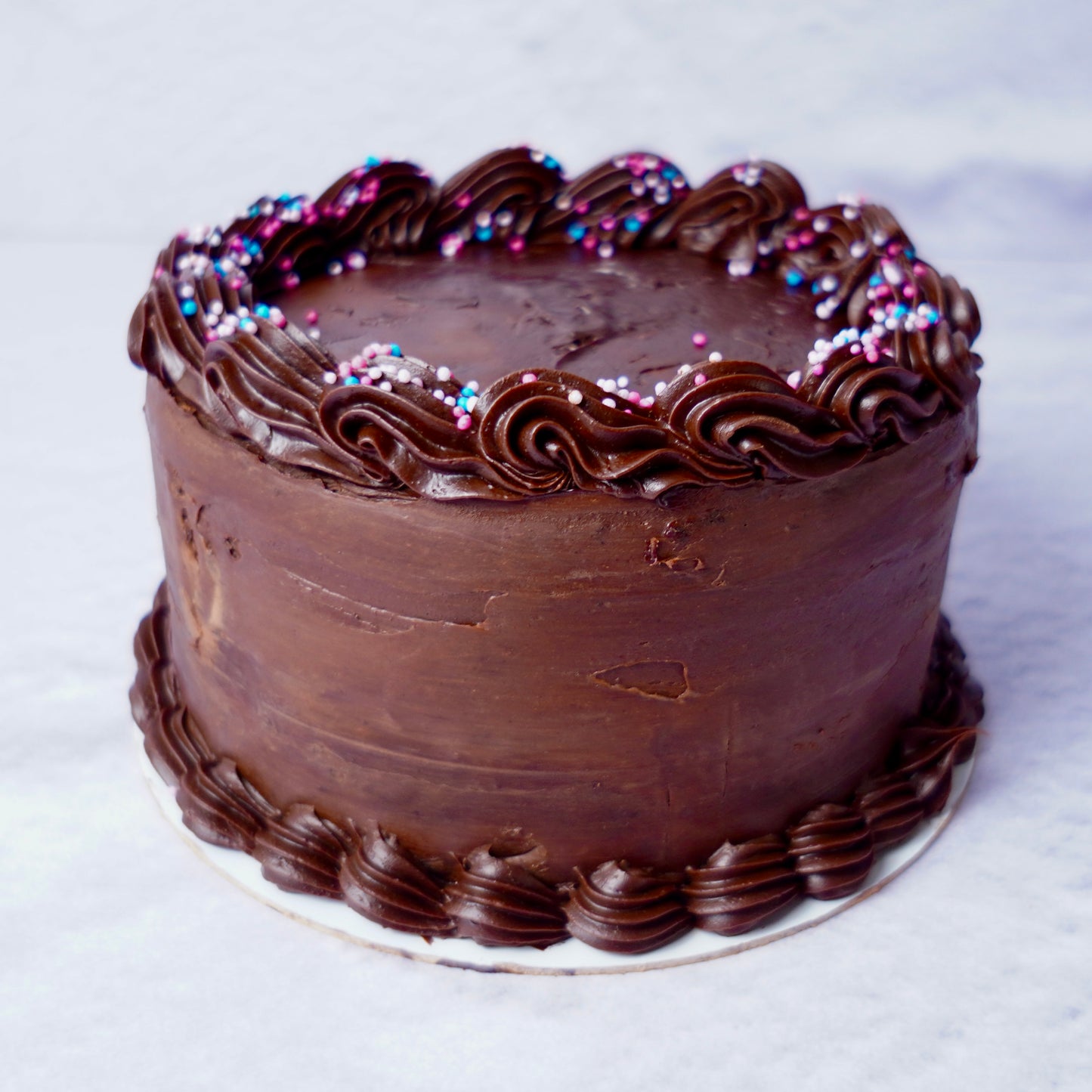 Dark chocolate layer cake