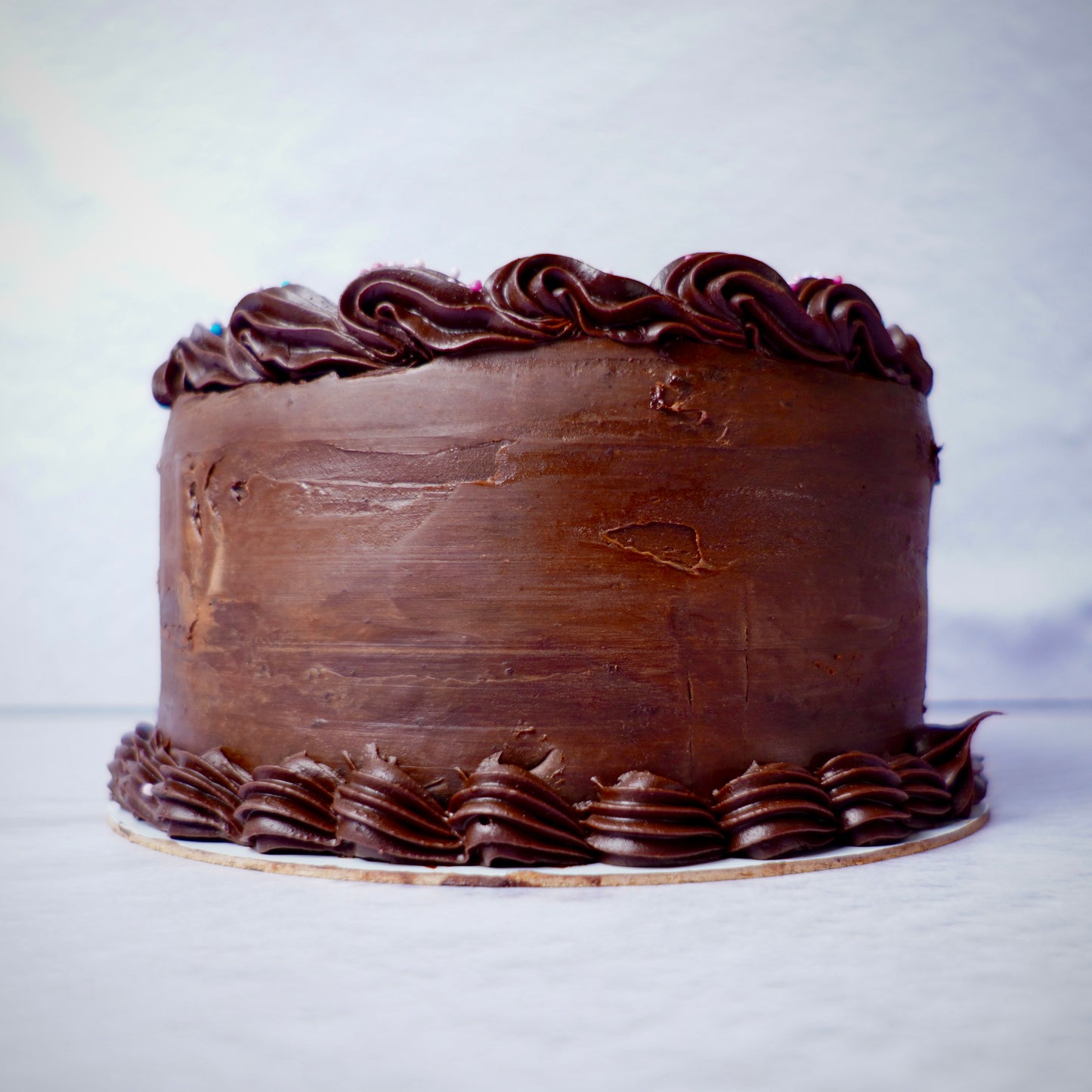 Dark chocolate layer cake