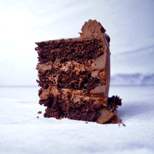 Dark chocolate layer cake