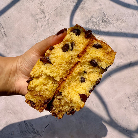 Viral chocolate chip butter cake