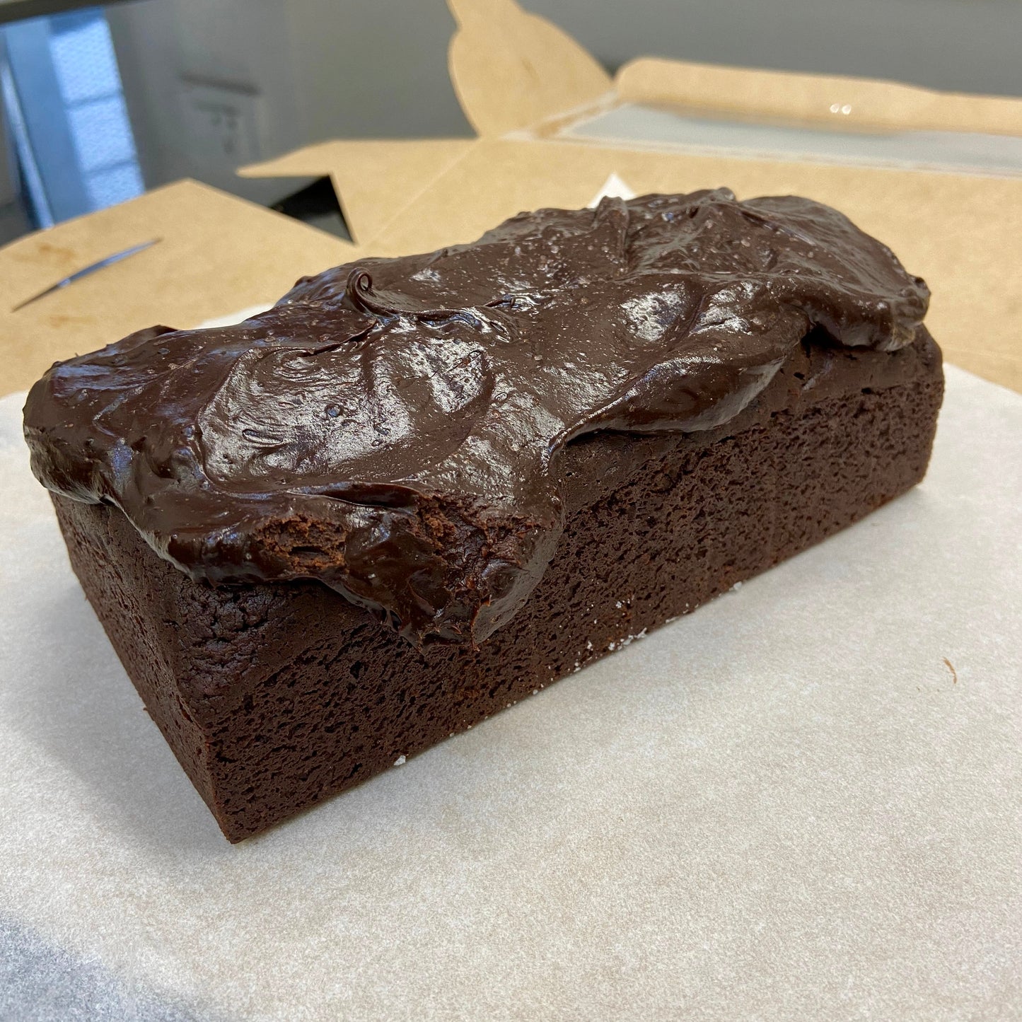 Dense chocolate loaf cake