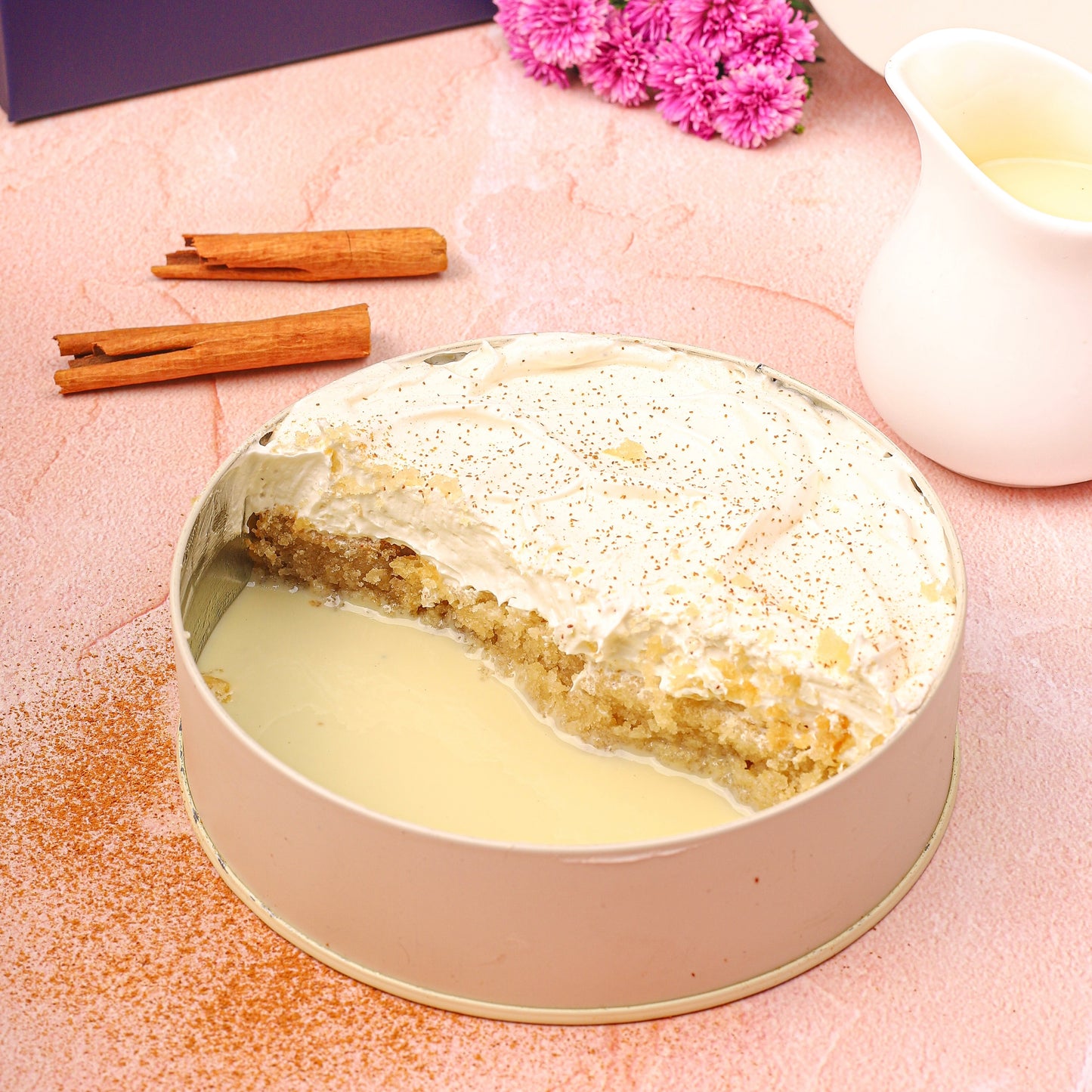 Vanilla tres leches tiffin cake