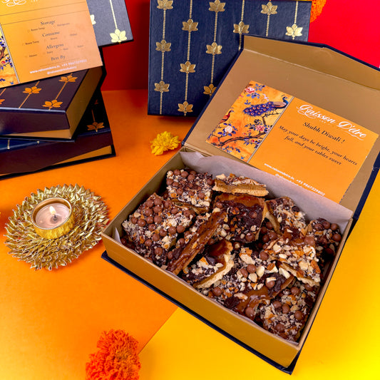 Butterscotch almond chocolate barks