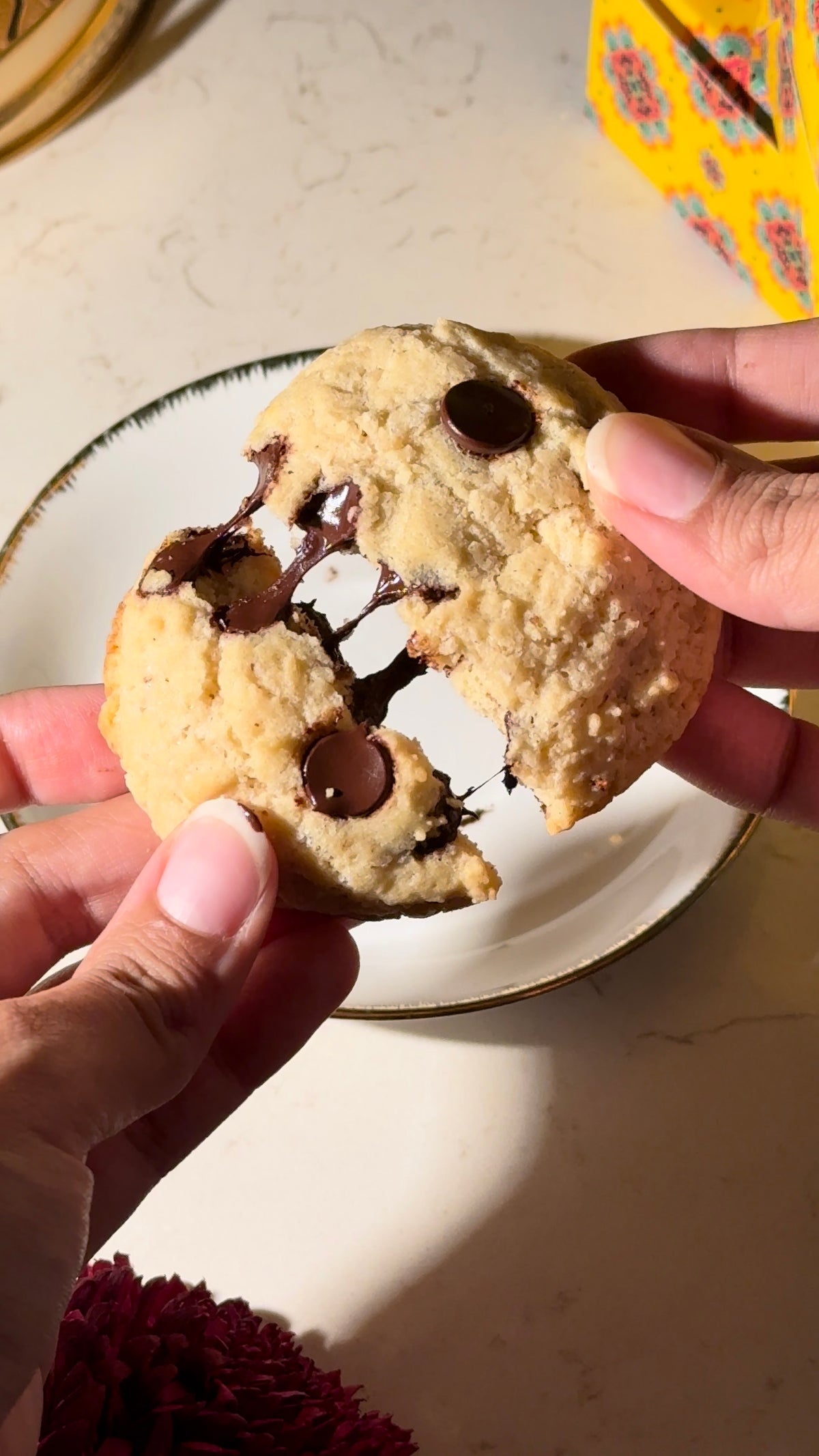 Chocolate chip protein cookies (box of 6/180gm) (Not in Diwali packaging)