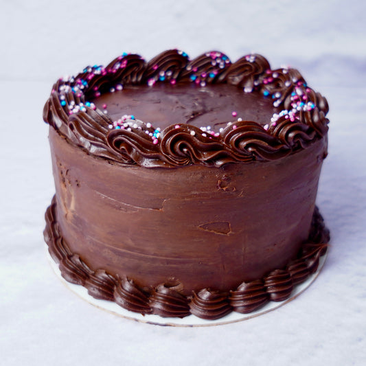 Dark chocolate layer cake