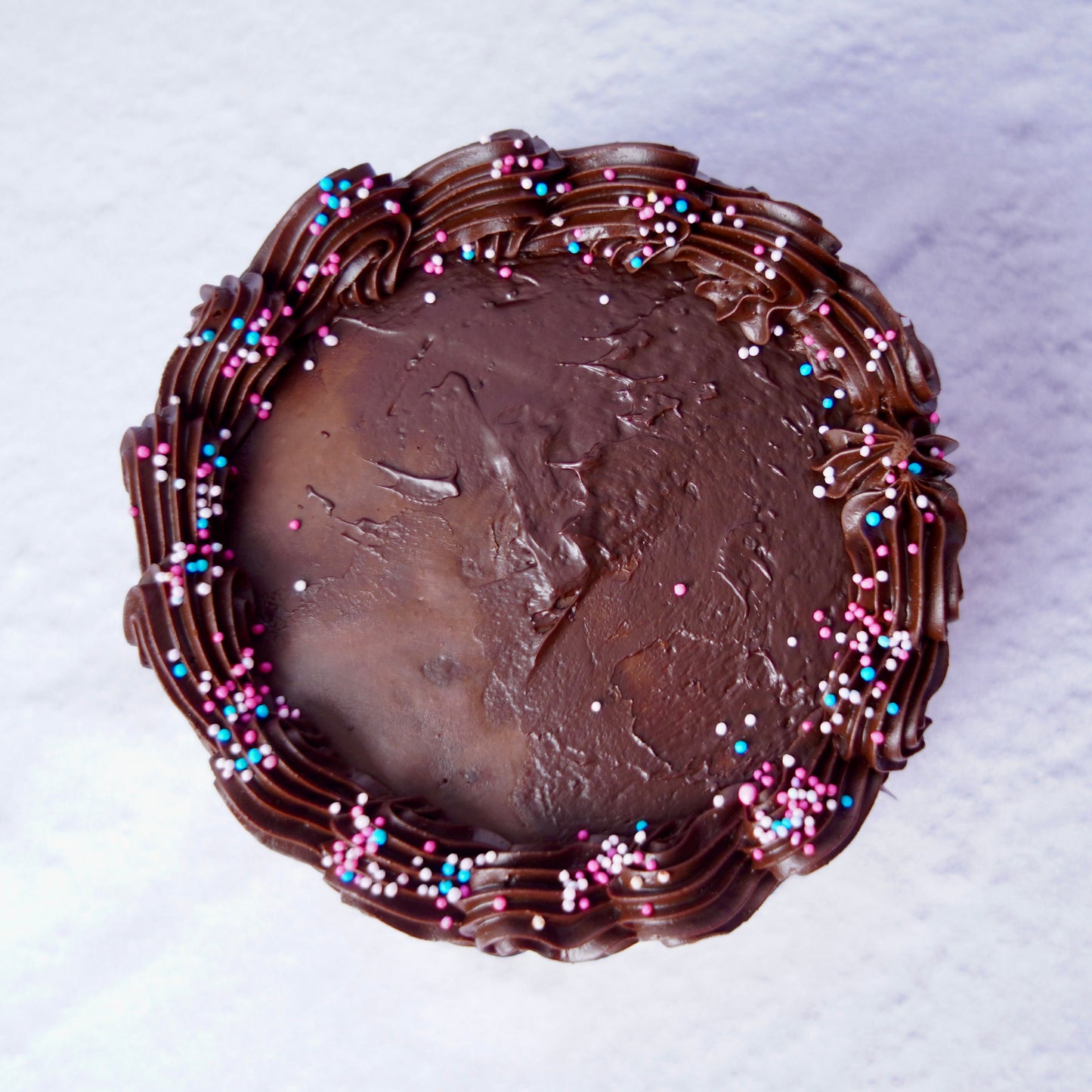 Dark chocolate layer cake