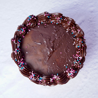 Dark chocolate layer cake