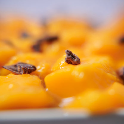 Alphonso mango and chocolate tiffin cake