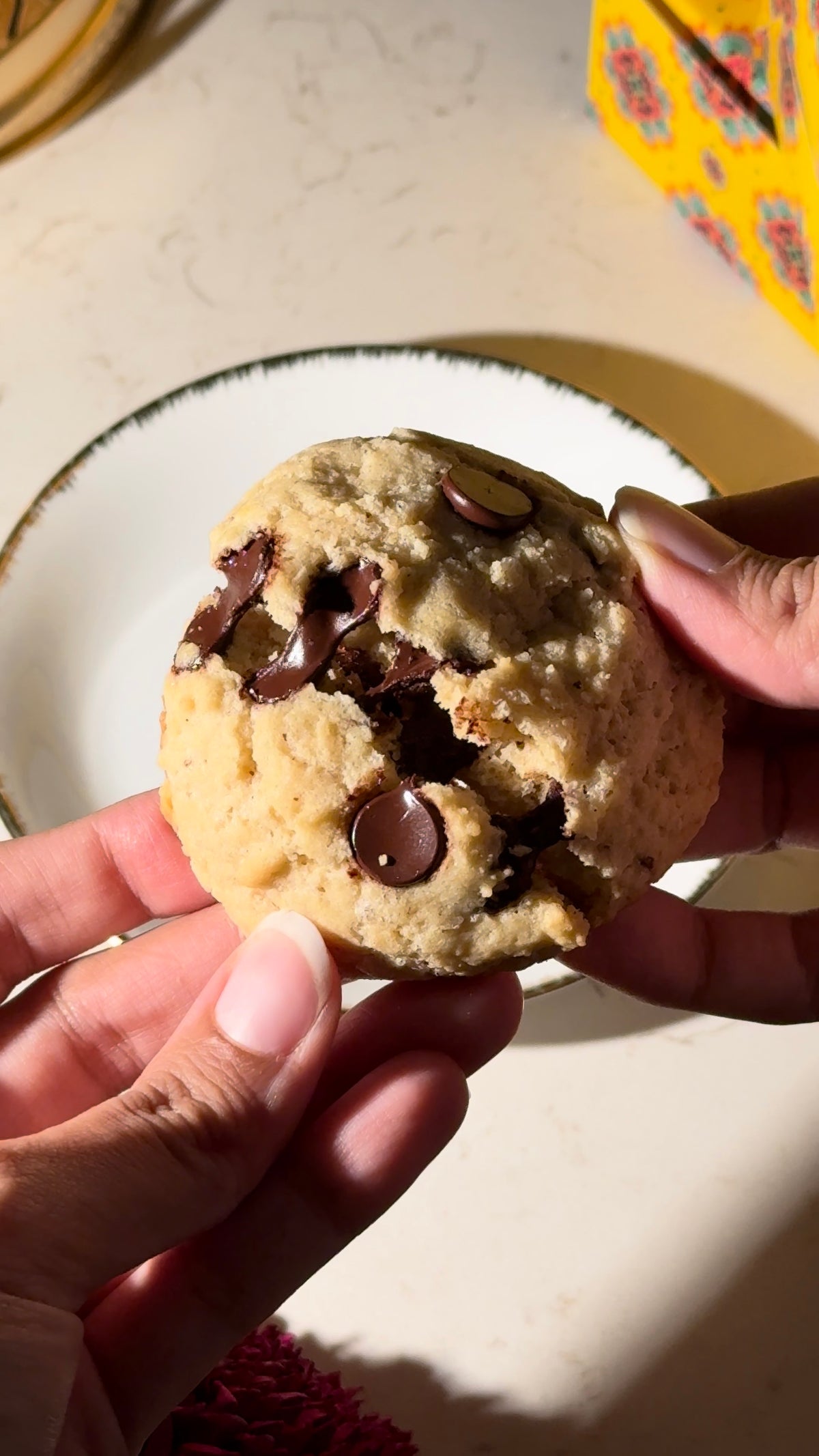 Chocolate chip protein cookies (box of 6/180gm) (Not in Diwali packaging)