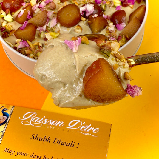Gulab jamun pistachio tiffin cake