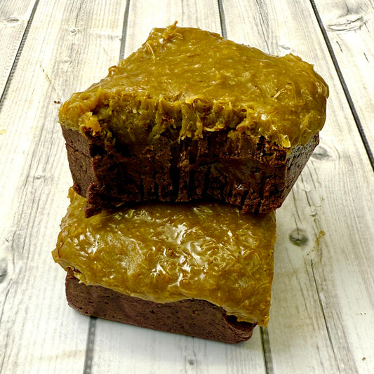 2 pistachio kunafa chocolate brownies