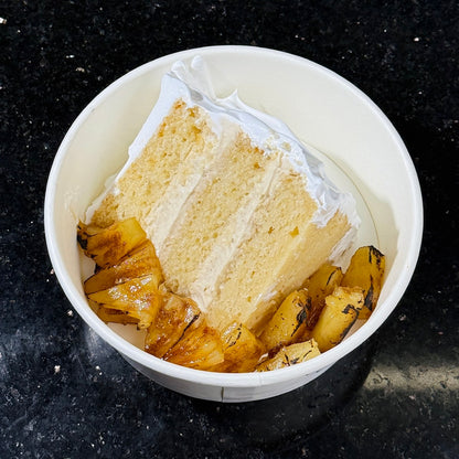 Pineapple and vanilla cake slice (250 g)
