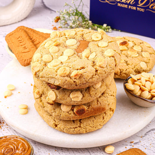 2 lotus biscoff gooey mega cookies