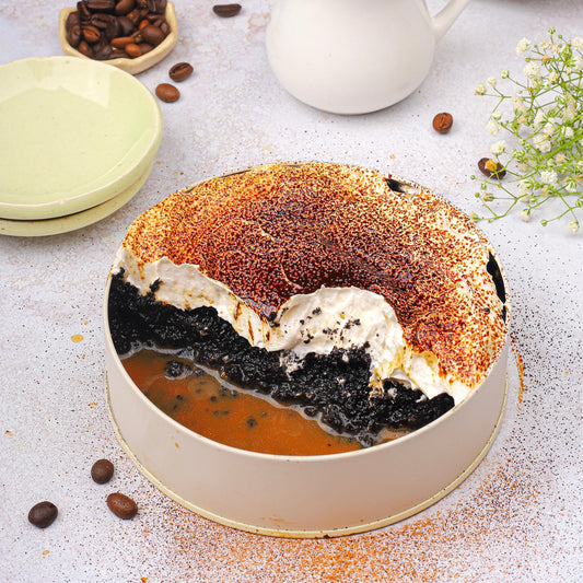 Coffee tres leches tiffin cake