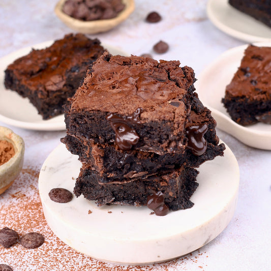 3 chocolate brownies