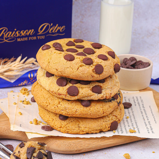 2 chocolate gooey mega cookies