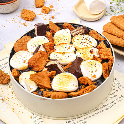 S'more tiffin cake