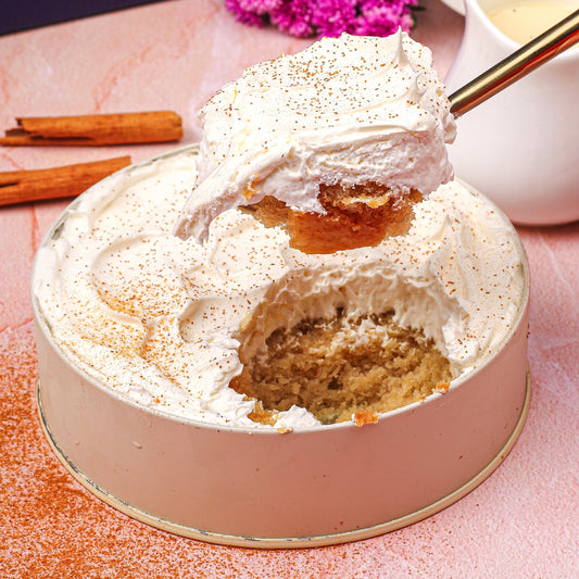 Vanilla tres leches tiffin cake