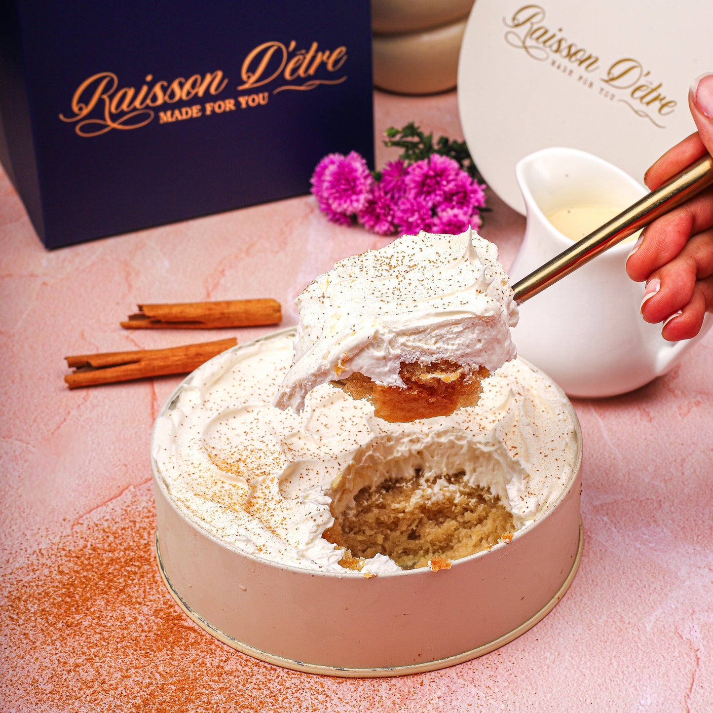 Vanilla tres leches tiffin cake